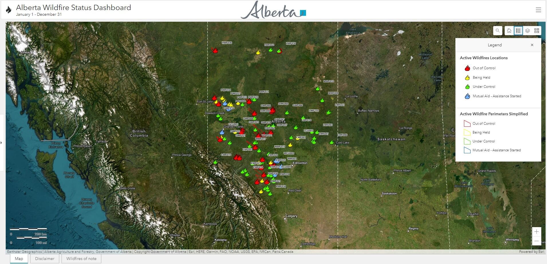 Out of Control Early Season Alberta Wildfires CoreLogic®