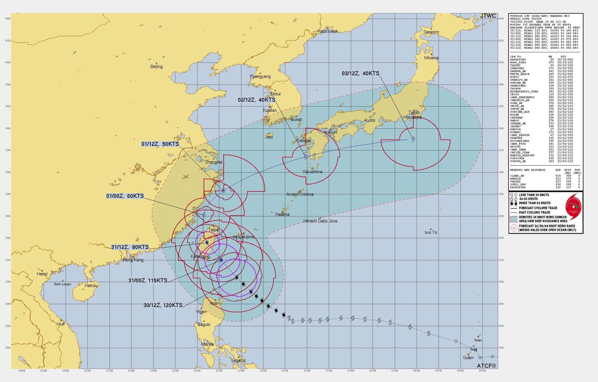 Super Typhoon Kong-Rey Heads Toward Taiwan | CoreLogic®